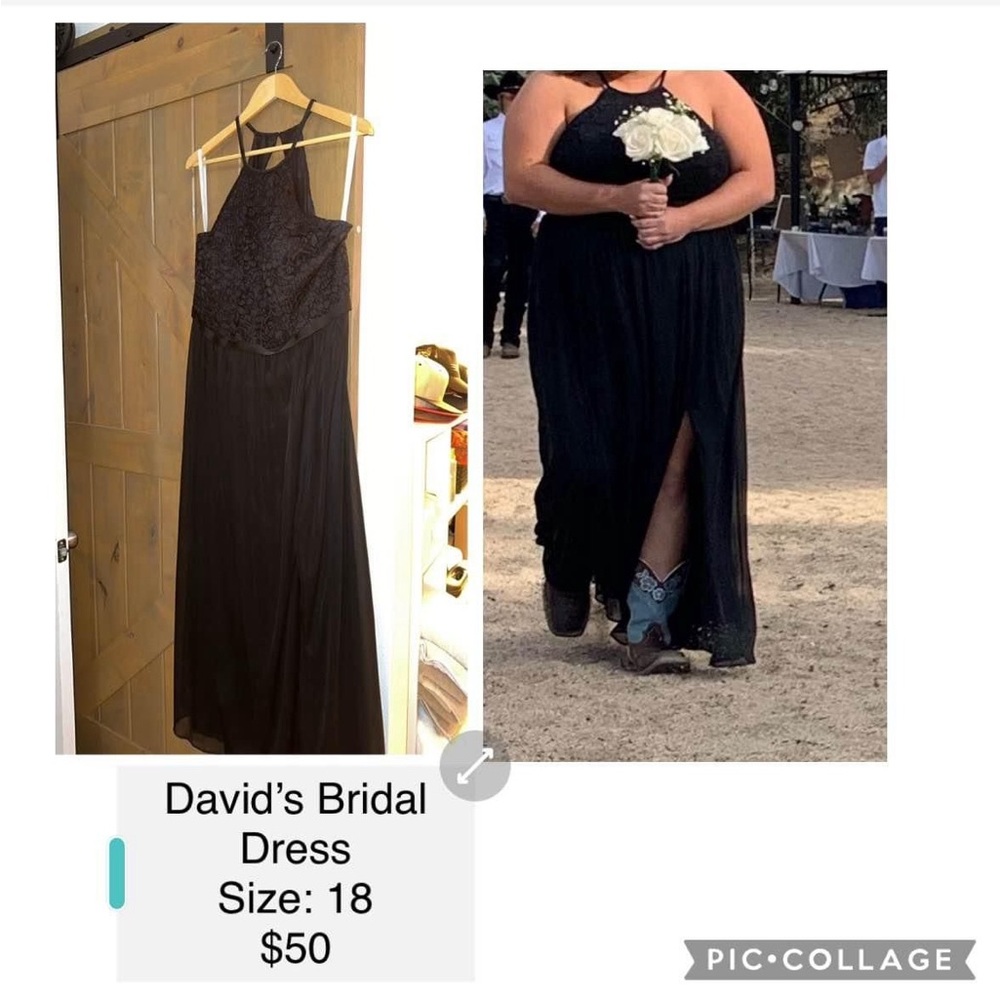 David's Bridal Black Dress